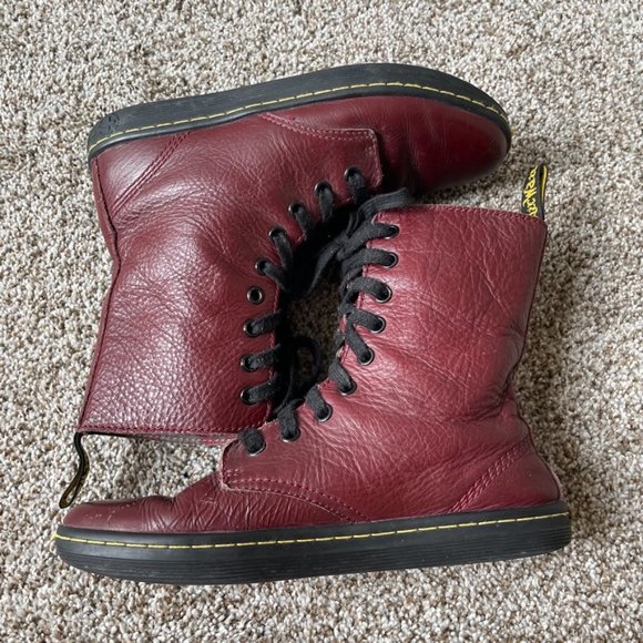 Dr Martens | Stratford Lace Up Boots in Oxblood - Picture 8 of 16
